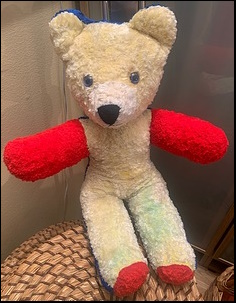 Claire W.'s bear after treatment