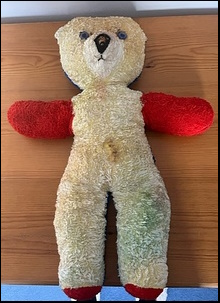 Claire W.'s bear before treatment