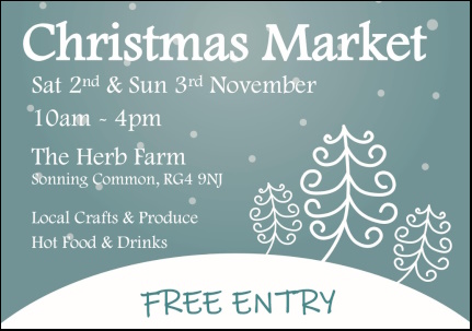 Herb Farm Christmas Market poster