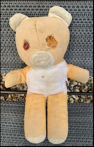 Tina O.'s Baby Teddy before treatment