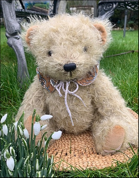 Elizabeth sitting in the garden