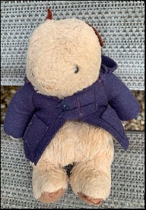 Jackie T.'s Paddington Bear before treatment
