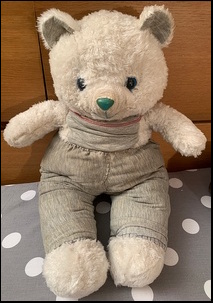 Joanna W.'s Bear after treatment