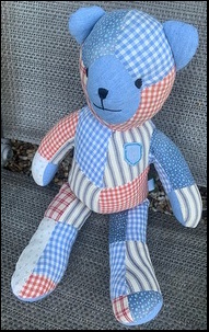 Lara H.'s Blue Bear after treatment
