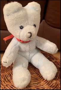 Liz P.'s Blue Ted after treatment