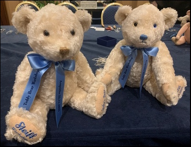 Sasha's and Stuart's Steiff Teddies after