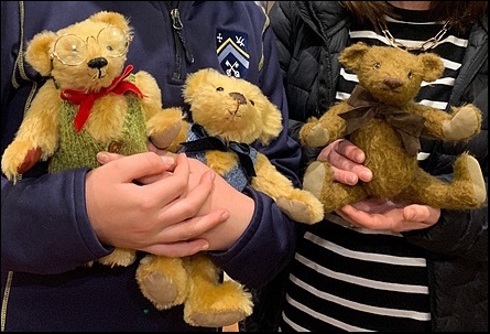 Three Teddies made at the September Workshop