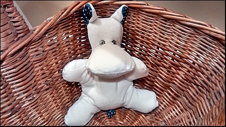 Hippo in a basket