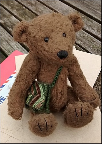 Justin on the garden table