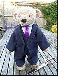 Thomas in his new 3-piece suit